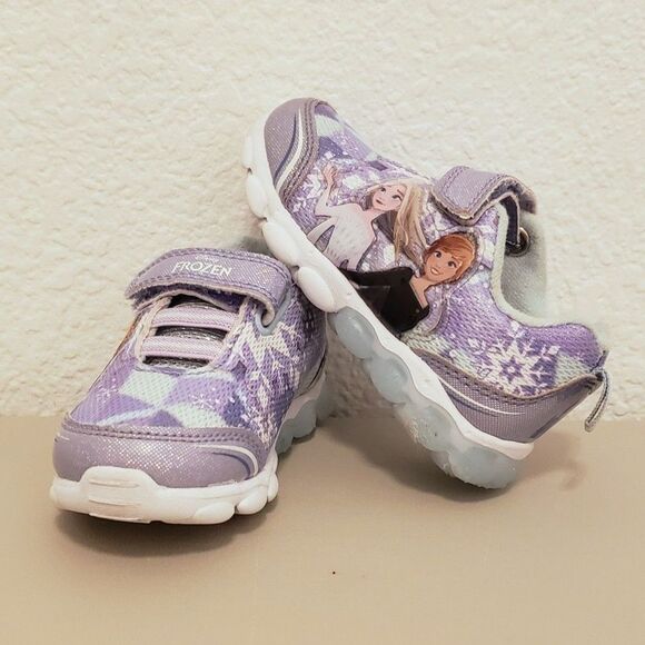 Disney Frozen Girl Sneakers Size 6 - Picture 2 of 7